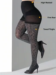 A Pair Pantyhose women Plus Size Sexy  High Quality High Waist New Elastic Breathable Leopard print Tights