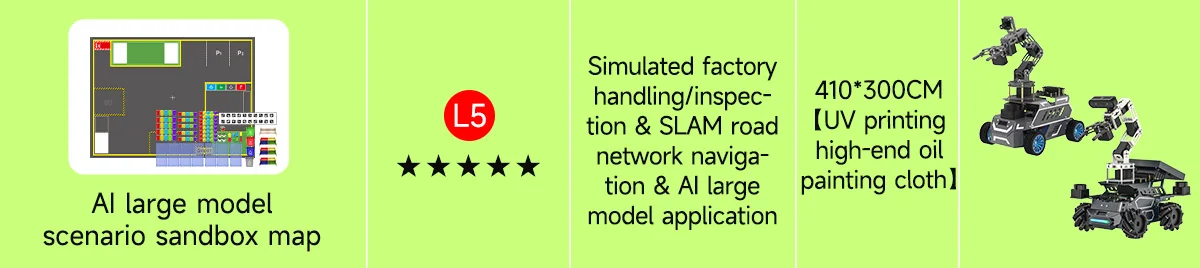 Mini Autopilot Track Map 2m * 1,5 m PVC wasserdichtes leichtes Material UV-Druck unterstützung kleine Roboter Auto Tracking Line – Detail 6