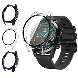 Funda de vidrio templado para Huawei Watch GT2, cubierta de 46mm, Protector de pantalla de parachoques de cobertura completa para Huawei Watch GT 2, carcasa de 46mm