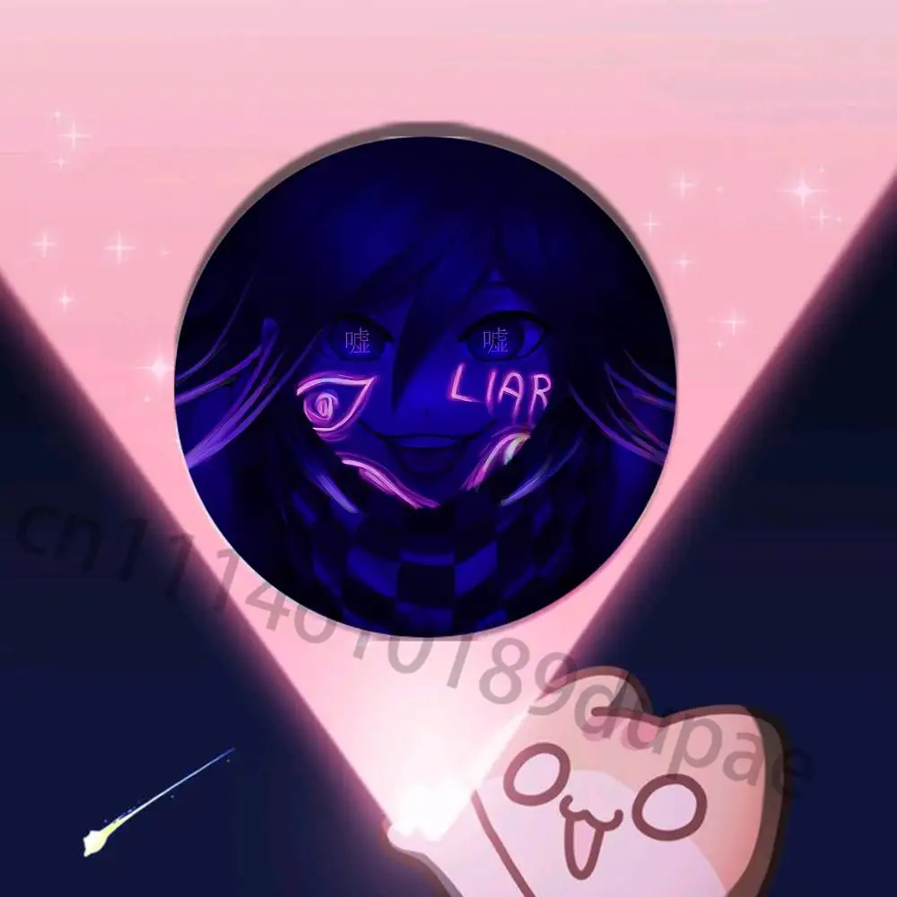 O-Ouma Kokichi Button Pin Single Pack Anime Merch for Ita Bags Badge Collectible Buttons