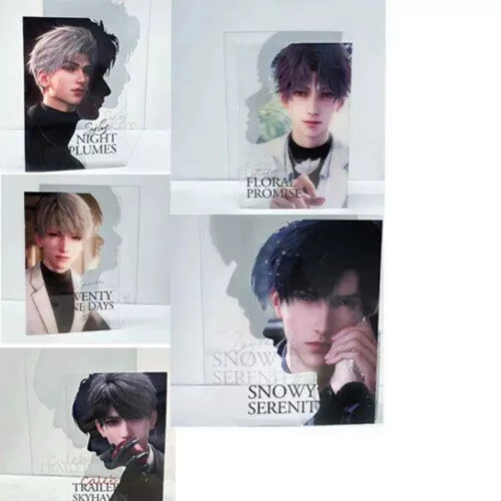 Love and Deepspace Xavier Zayne Rafayel Ralayo Sylus Caleb Acrylic Transparent Card High Beauty Photo Check in Gift Decorations