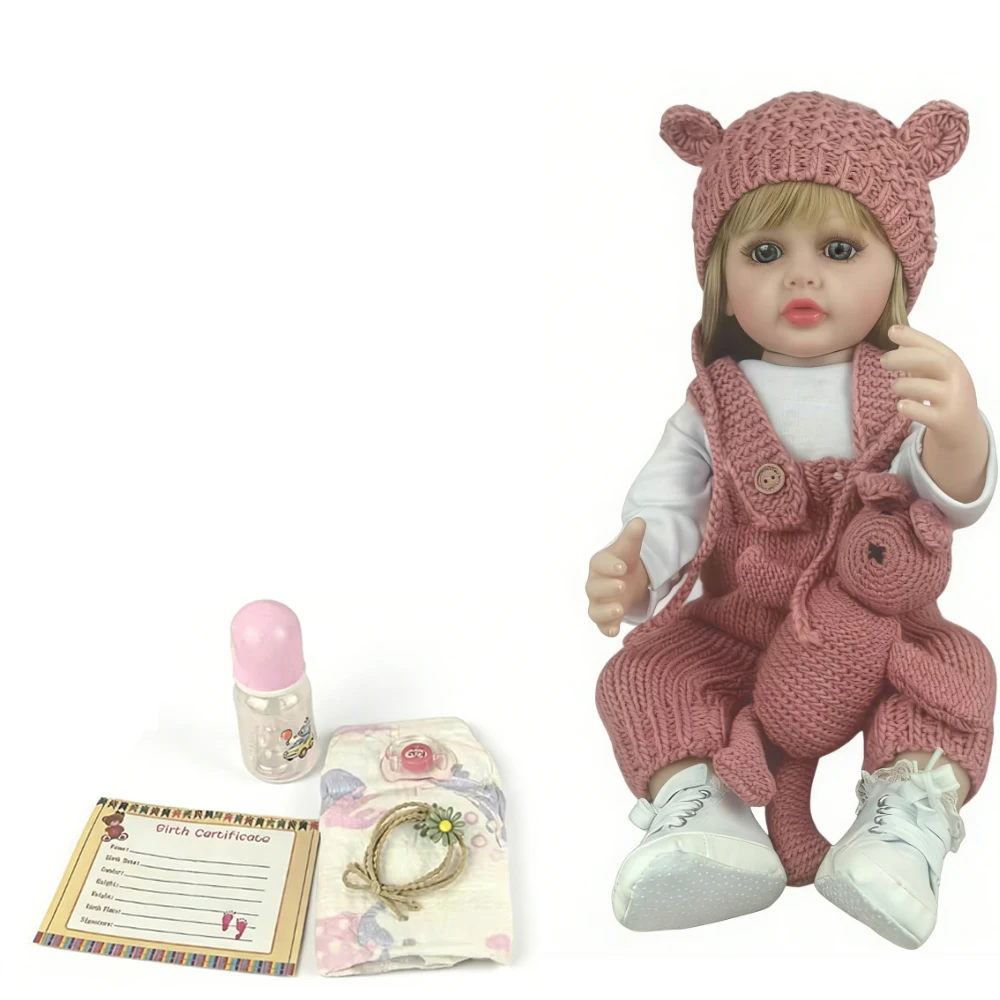 Lifelike Reborn Dolls Realistic Full Silicone Bebe Vinyl 50CM Newborn Girl Doll Princess Toddler Gift