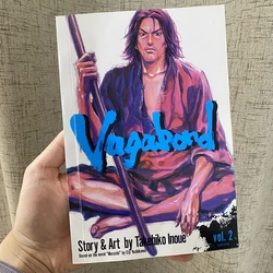 Libros de Anime Vagabond Volume 2, Miyamoto Musashi, libro de cómic japonés para adolescentes, Romance misterioso, inglés, Manga, versión en inglés, nuevo