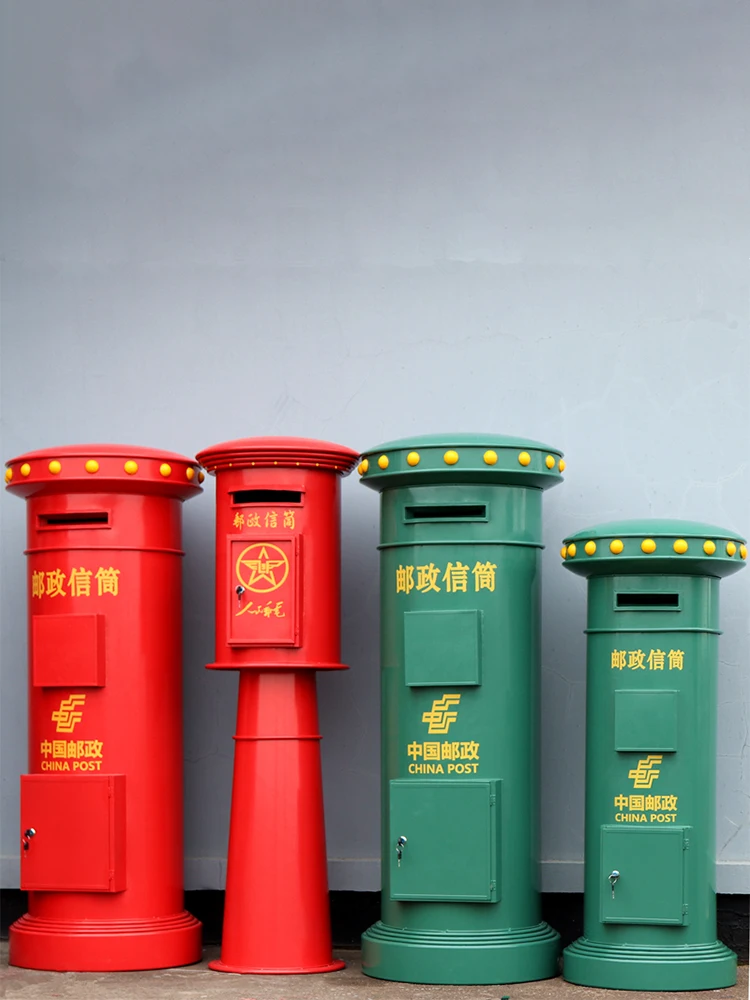 Customized Japanese mailbox mailbox wrought iron model handicrafts outdoor activities retro decoration European ornament