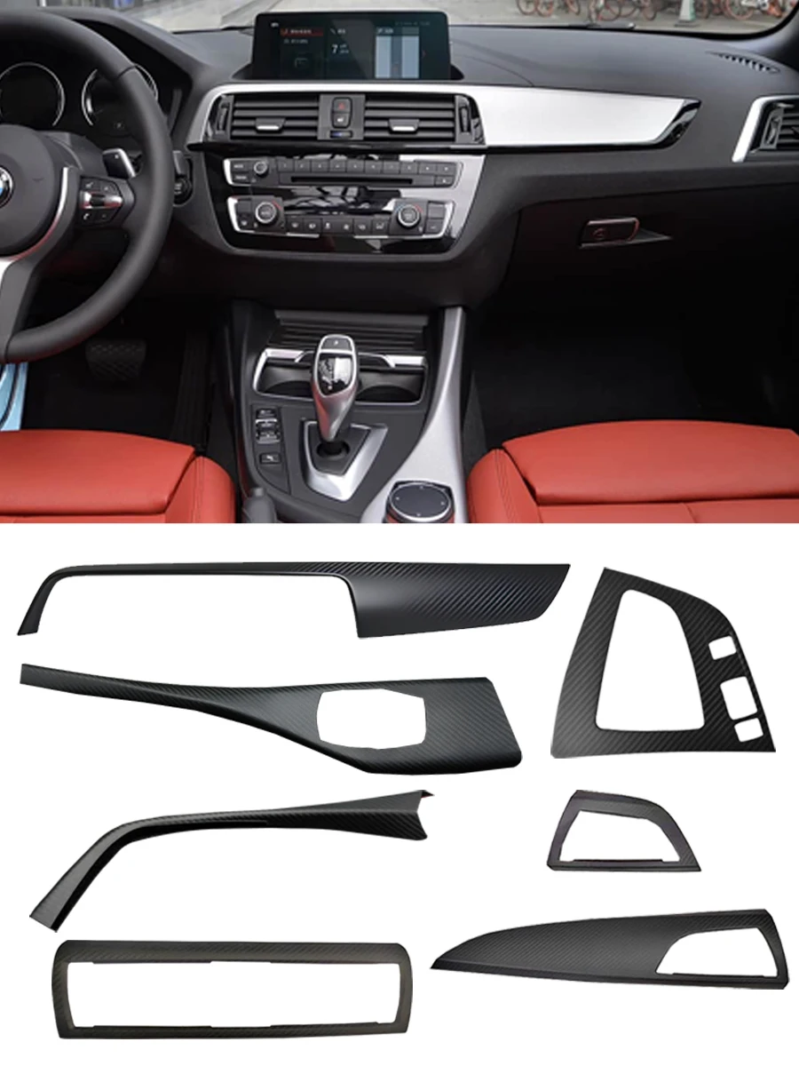 Dla BMW Serii 1 2 F20 F21 F22 F23 M2 F87 Matowy Panel Konsoli Środkowej Deski Rozdzielczej z Prawdziwego Włókna Węglowego Akcesoria Samochodowe — 2