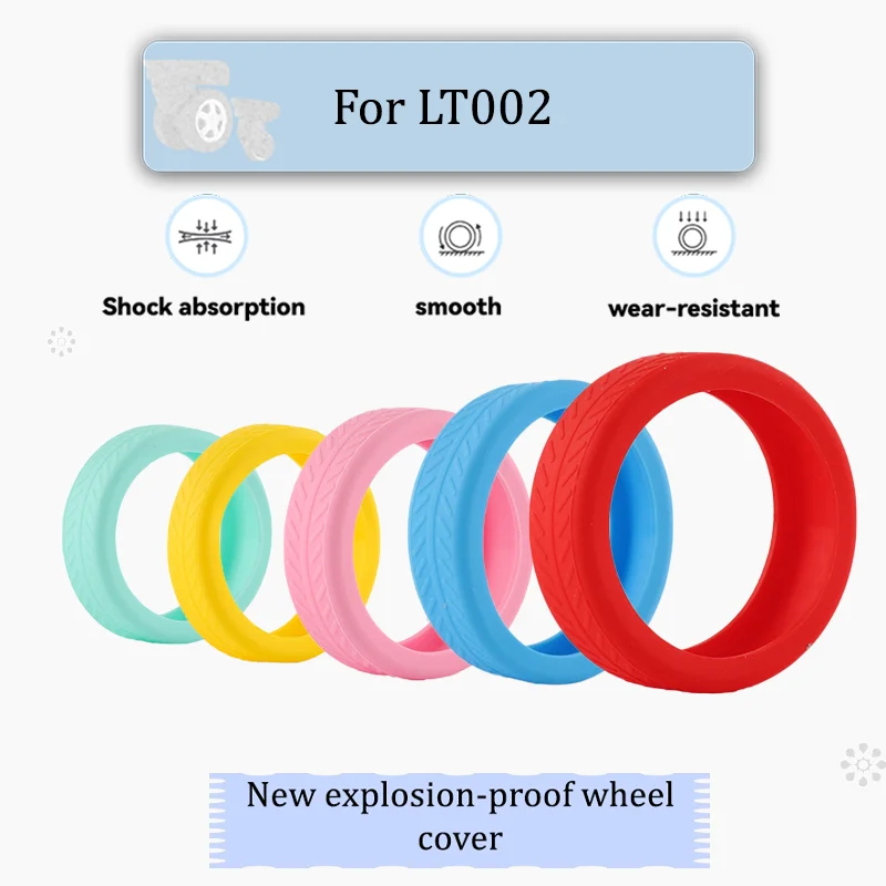 

For LT002 Solution to Luggage Noise Issues! Rubber Wheel Cover Protective Pads Luggage Wheel Cover Accessories