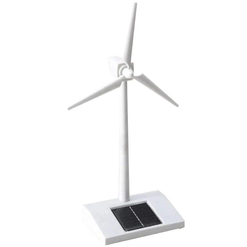 

Solar Powered Desktop Model-Solar Powered Windmills Wind Turbine for Kid Education Model Electronic Farm Windmill Teaching Decor