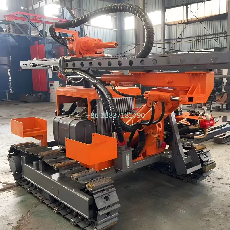 Steel Clawer DTH Drill Rig Golden Mining Blasting Hole Drilling Rigs Anchoring Foundation Down-the-hole Drilling Rig Supplier