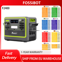 FOSSiBOT F2400 Portable Power Station, 2048Wh LiFePO4 Battery 2400W Output Solar Generator, 16 Output Ports, 3 Charging Methods