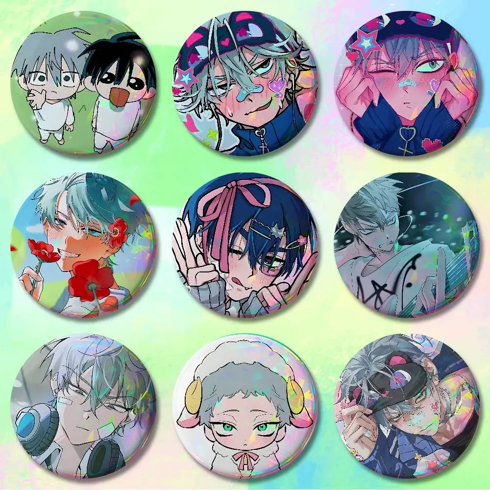 Round Cosplay A-Alien S-Stage Till Badges 25 32 44 58 75 mm Pin Bag Decor Fans Collect Friends Gifts Brooch Souvenir