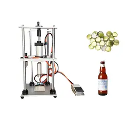 Pneumatic Crown Beer Cap Capper Soda Water Steamwater Carbonated Drinks Bottle Lid Locking Lock Capping Machine