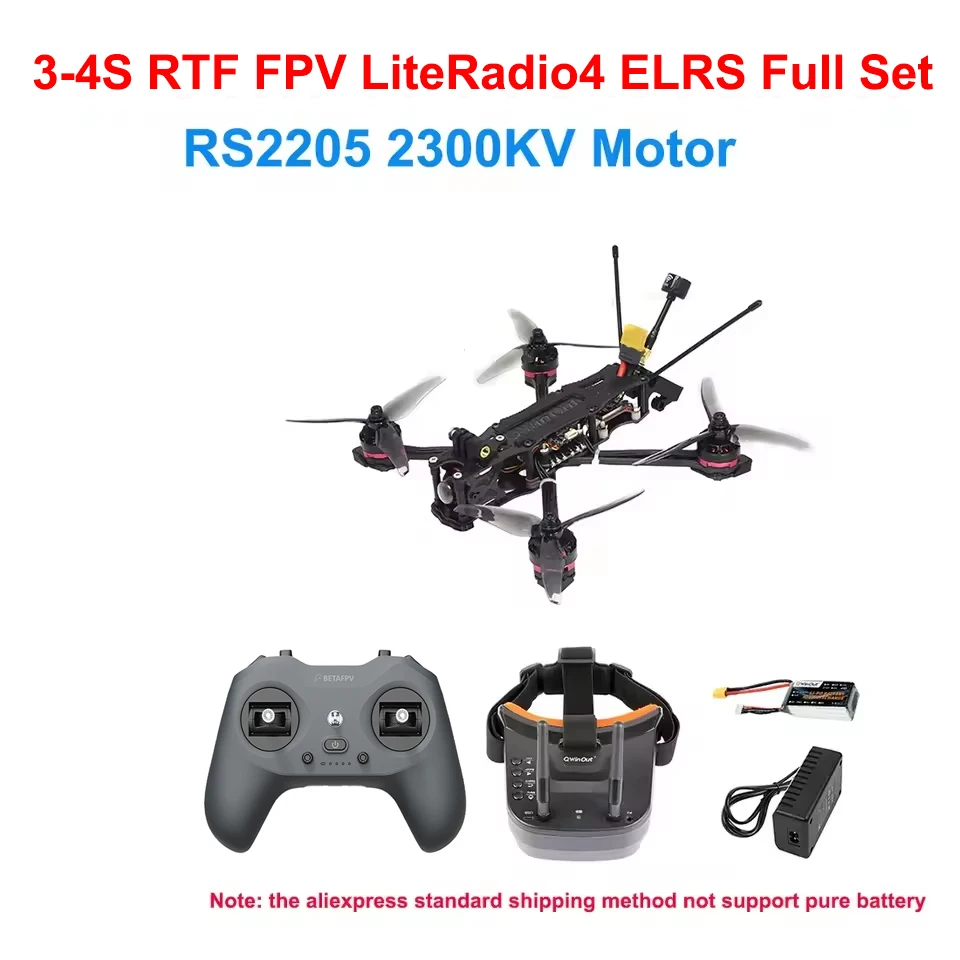 RTF XY-5 220 mm FPV Racing Drone 3-4S mit RS2205 2300KV Motor F4 V2 Flight Control Micro Kamera 51466 Propeller Quadcopter