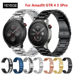 Watch Bracelet Strap For Amazfit GTR 4 Smartwatch Stainless Steel Band For Amazfit GTR 4 3 3Pro Metal Correa Pulseira Wristband