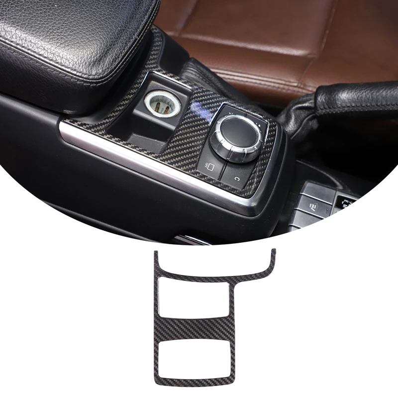 Mode Button Frame Trim Sticker Console Control Panel Cover Decal Real Carbon Fiber For Mercedes-Benz G Class W463 2012-2018 LHD