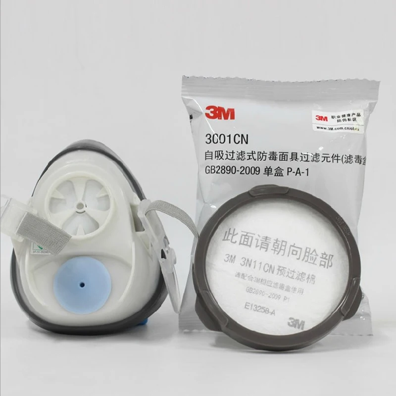 4in1 3M1201 Half face Painting Mask 3001 Cartridges Spraying Mask Single Pot Double Filters Can replace 3200