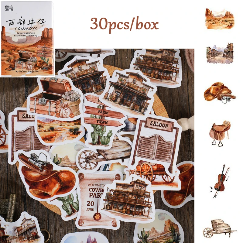 46pcs/30pcs/box Cute Strawberry Fresh Fruit Plants Florals Coffee Theme Magician Diary Journaling DIY Creative Seal Stickers