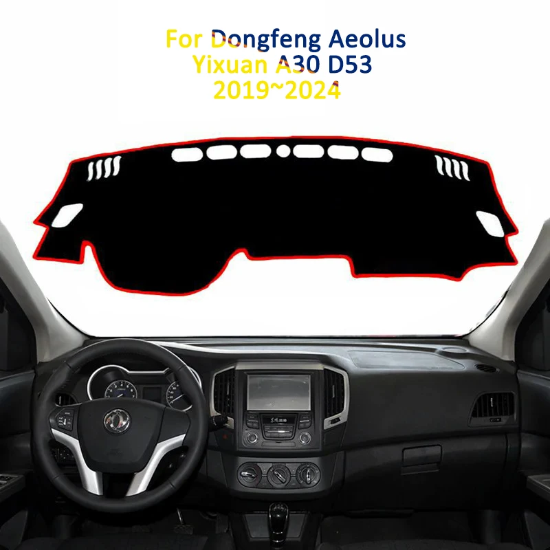 Dashboard Cover Avoid Light Pad Instrument Platform Mat For Dongfeng Aeolus Yixuan Fengshen Shine A30 D53 2019~2024 Interior