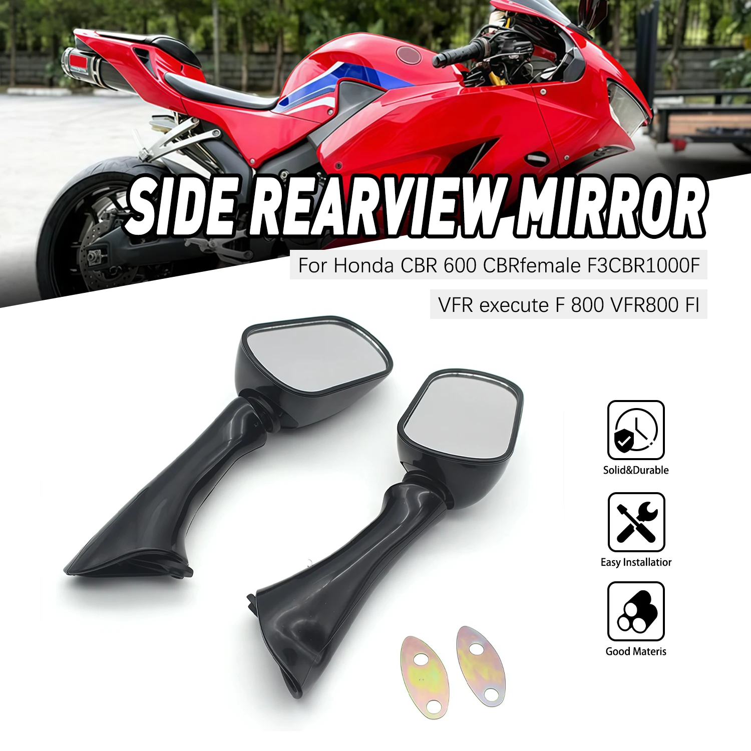 

Side Rearview Mirror For Honda CBR 600 CBR600 F2 F3 CBR1000F VFR 750F VFR750F 800 VFR800 FI Motorcycle Parts
