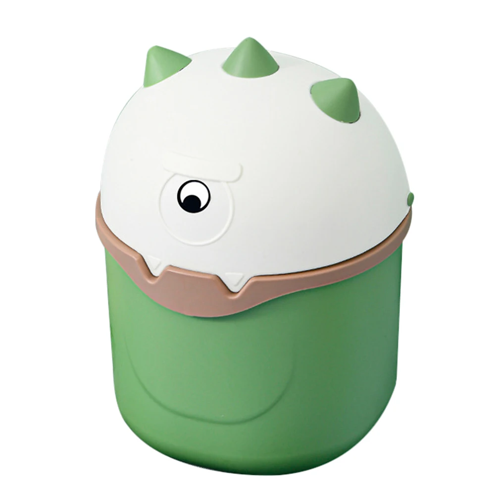 

Premium Plastic Flip Trash Can Small Desktop Garbage Bin Isolated Odor Long Term Use Living Room Storage Tidy Space