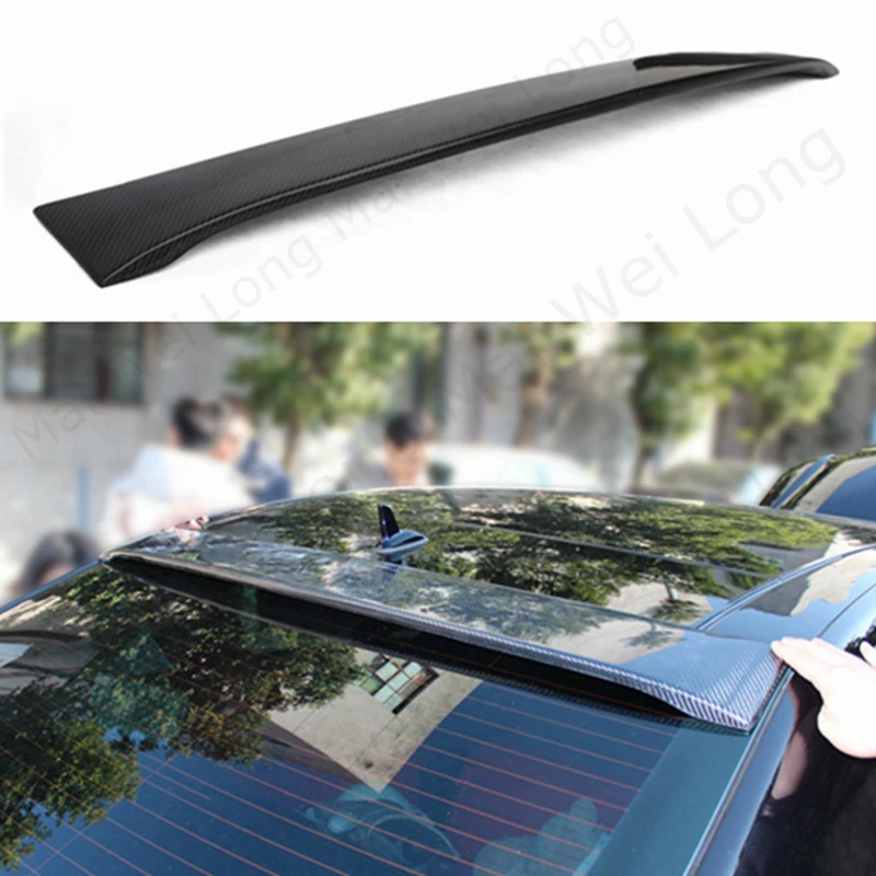 Mercedes E class w212 4-door carbon fiber Lorinser style rear trunk wings roof spoiler for benz 2010-2015