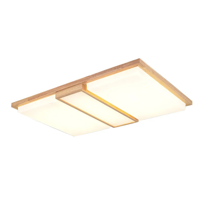 

Japanese log living room ceiling light Nordic bedroom light New Chinese style