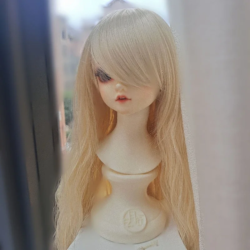 

Новый парик куклы 1/3 1/4 1/6 1/8 для куклы 60/45/30 см BJD SD, длинные волосы с челкой, без отделки, игрушки для девочек, подарочные аксессуары для кукол, без куклы