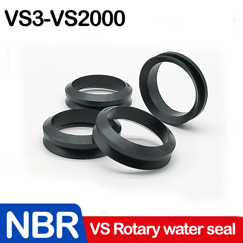 VS5-VS20-VS22-VS25-VS30 VS199 Type O Ring Sealing Gasket Cuff NBR(Nitrile Butadiene Rubber) Rubber Rotary Water Shaft Seal