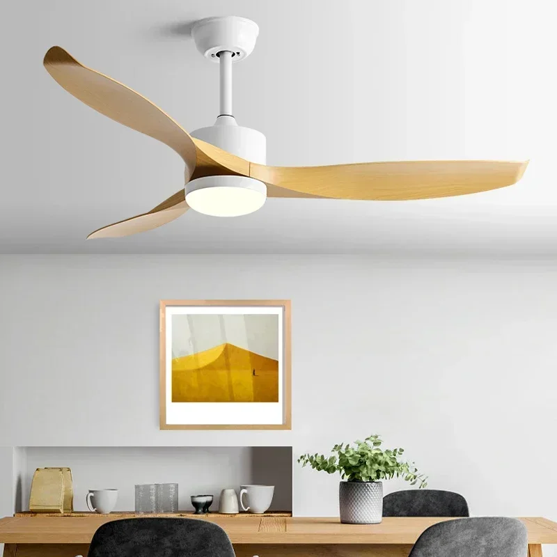 

42/52Inch Ceiling Fan DC Motor 3 Blade Restaurant Living Room Household Fan Lighting electric Fan with LED light