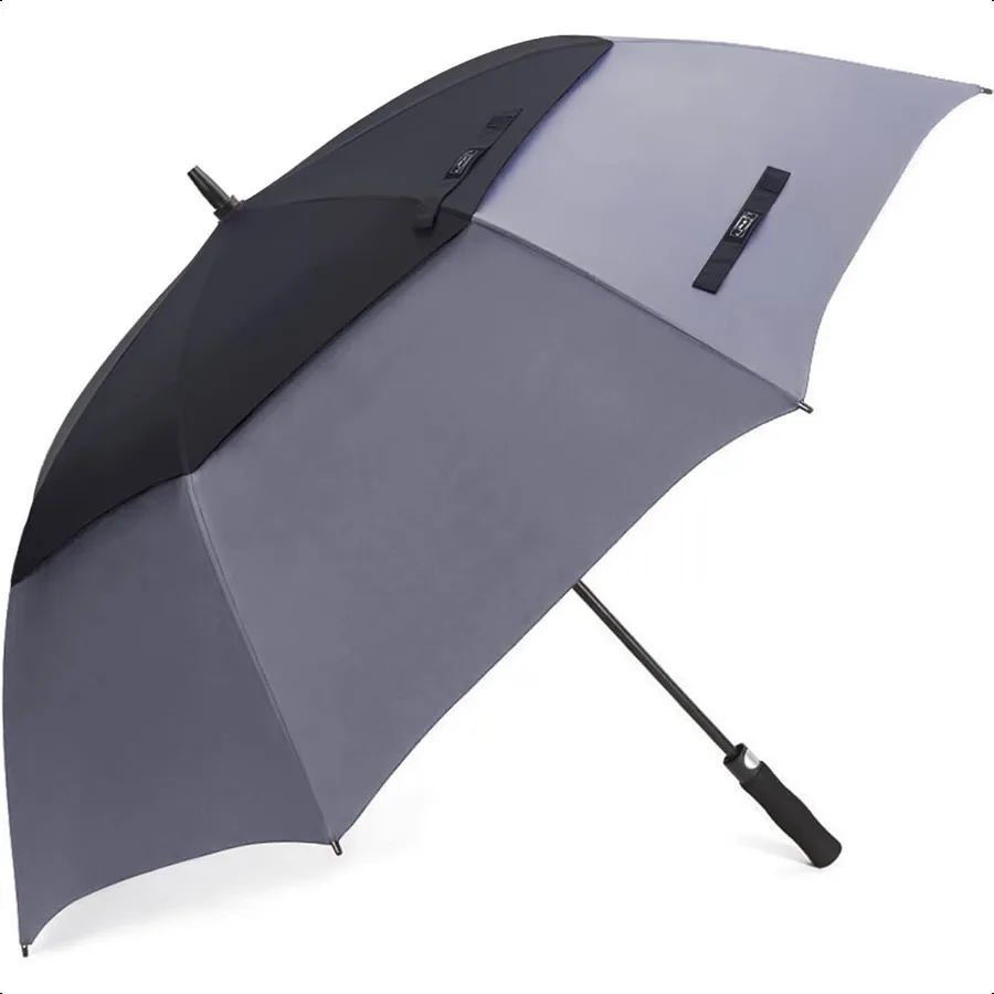 

47 54 62, 68-дюймовый автоматический открытый зонт для гольфа, большой очень большой двойной навес, вентилируемые ветрозащитные водонепроницаемые зонты-палки