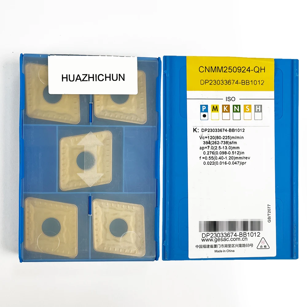 

HUAZHICHUN CNMM250924-QH GP1115 CNC Carbide Inserts For Stainless Steel