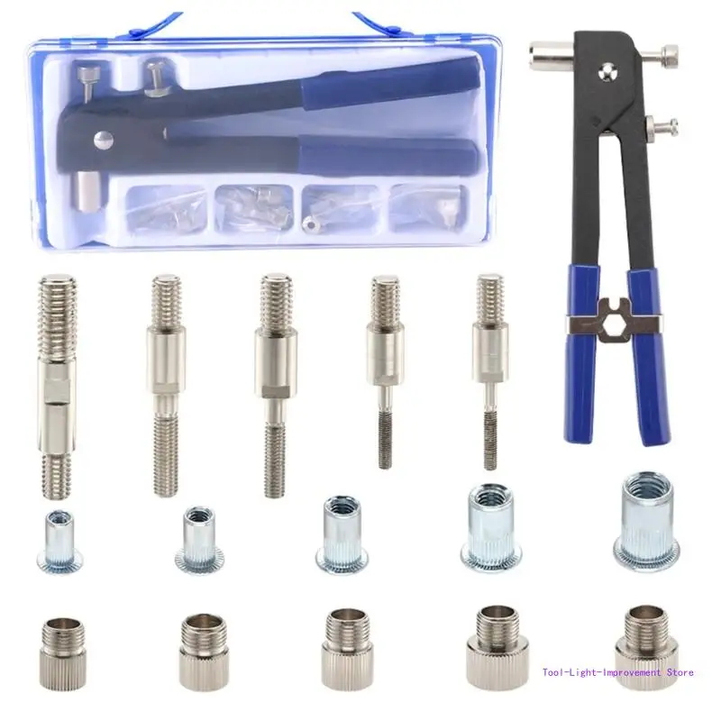 

C63E 86 Pcs Rivet Guns Kits Riveter Tool Set 3/4/5/6/8 Threaded Rivet Nut