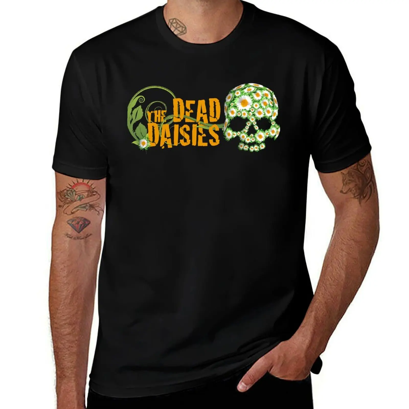 Retro The Dead Daisies Skull Hard Metal T-Shirt Comfortable Workout Short Sleeve Shirt T-Shirt