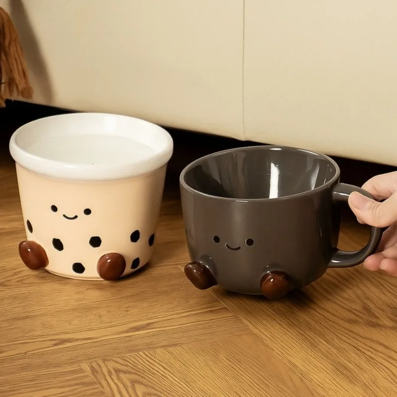 Versatile Stylish Cartoon Ceramic Storage Box Elegant Key Holder with Unique Design for Entryway Living Room and Home Decor