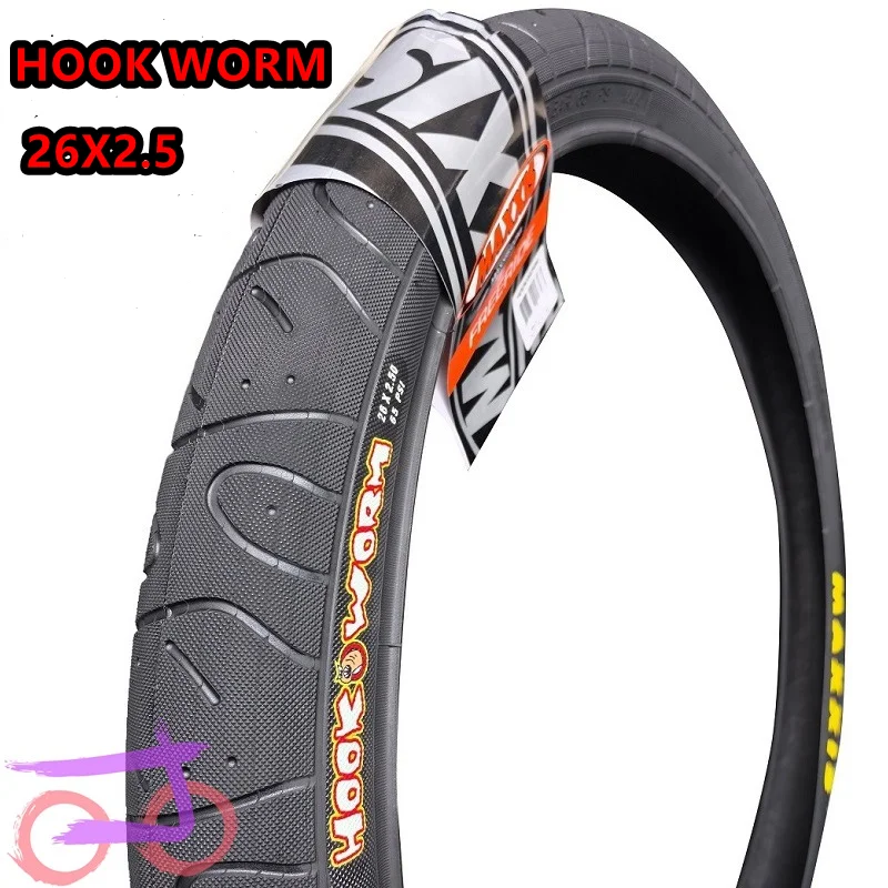 パーツ MAXXIS HOOKWORM 24 MAXXIS Hookworm 20/24/26/27.5/29 X 2.5 BMX自転車タイヤ ワイヤー