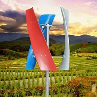 Wind Turbine Generator Kit, 400W 12V/24V 3 Blade Portable Vertical Helix Wind Power Turbine Generator Kit with Charge Controller