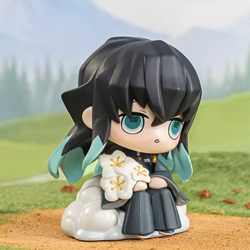 Pop Mart Demon Slayer Geboorte Bloem Serie Blind Box Guess Bag Mystery Box Speelgoed Pop Leuke Anime Figuur Ornamenten Gift Collection