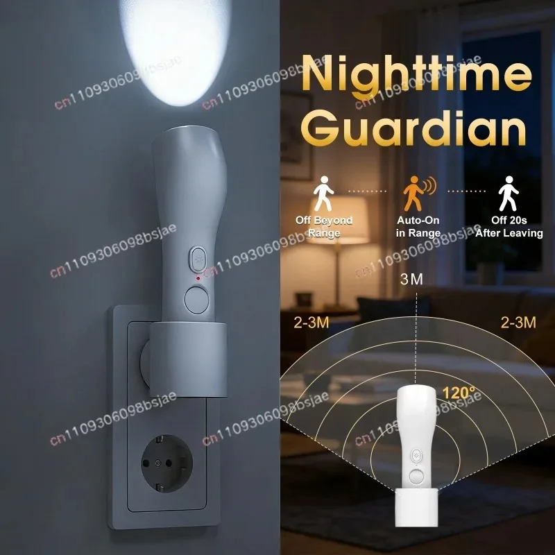 Cross-border new product charging model with flashlight sensor light,human body sensor light, night light cross-border explosion