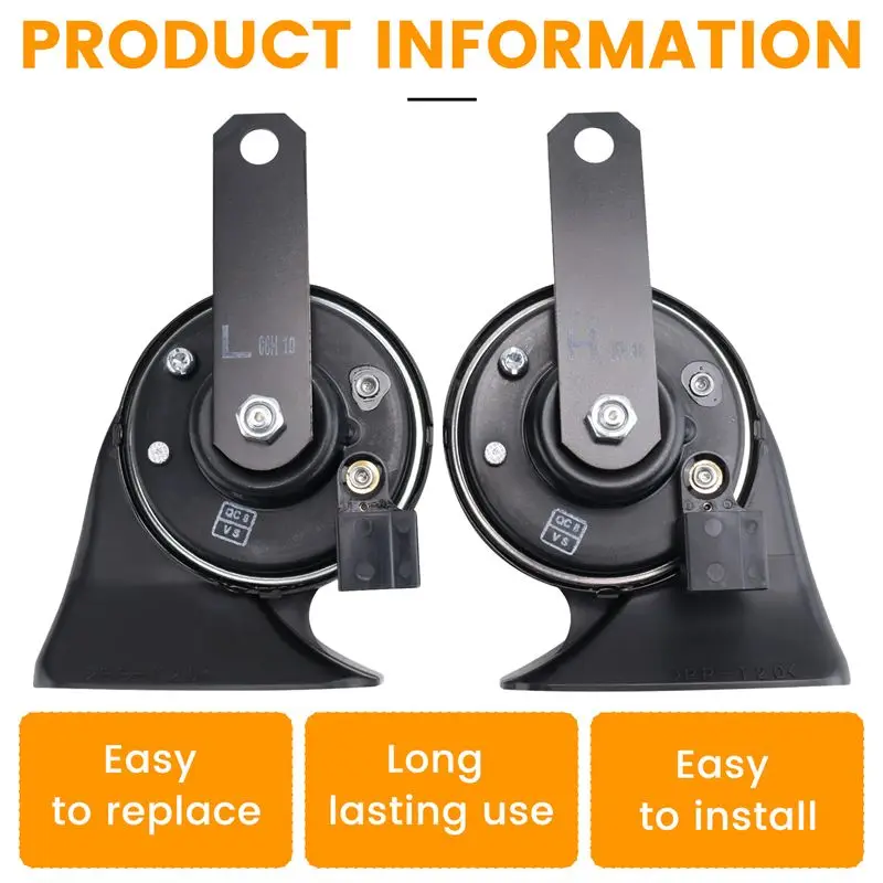 Durable-Car Horn Upgrade Waterproof Snail Horn For Toyota Land Cruiser 200 LC300 Prado 150 LC100 Accessories