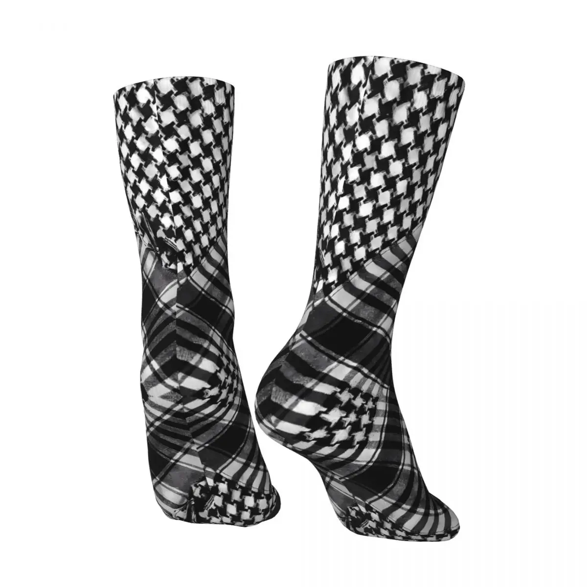 Vintage Shemagh Tactical Bandana Palestine Men's compression Socks Unisex Harajuku Seamless Printed Novelty Crew Sock