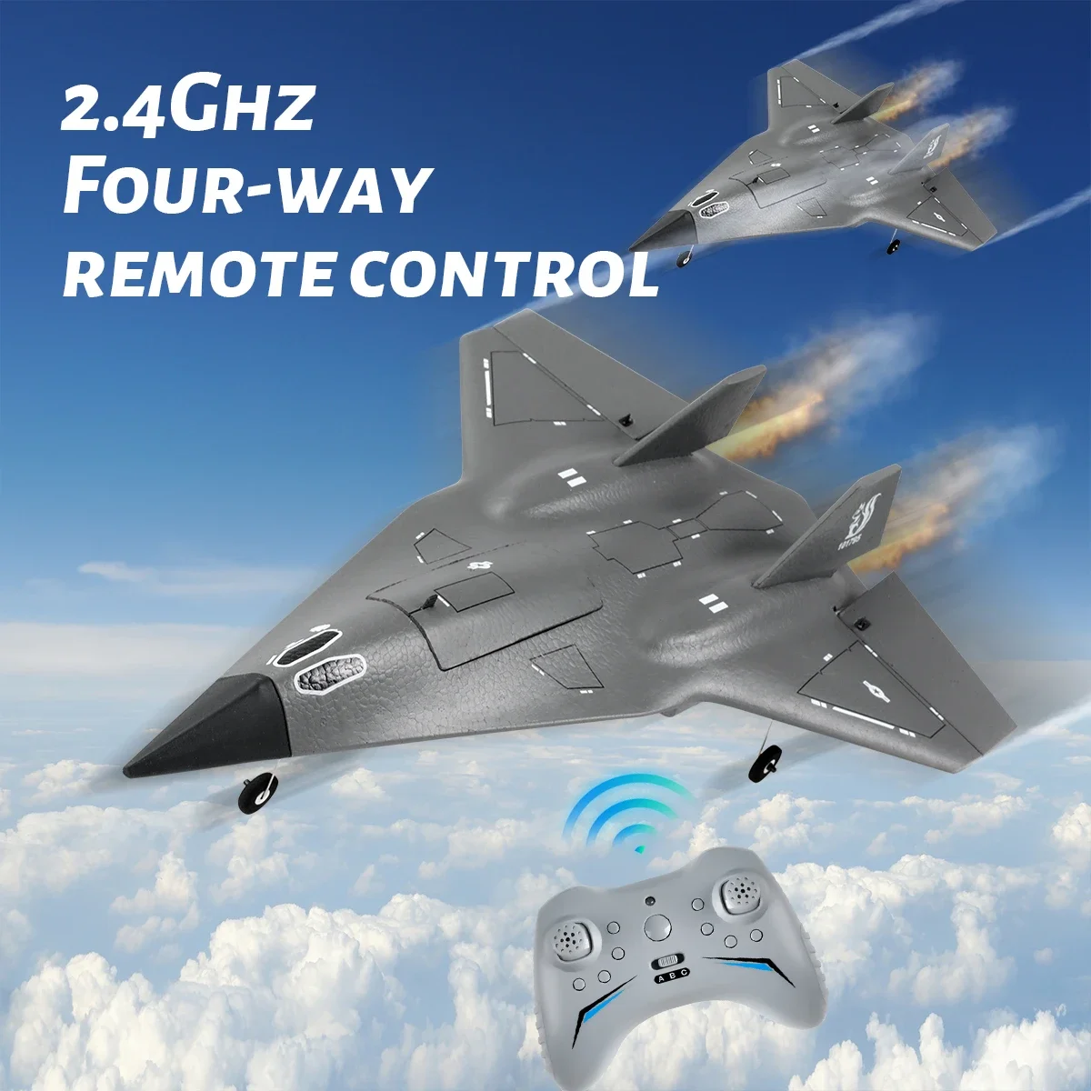 

SR72 RC Plane Concealed Culvert Airplane 2.4G 4CH FX9672 Future Fighter Dual Powerful Motors RTF Aircraft Toys