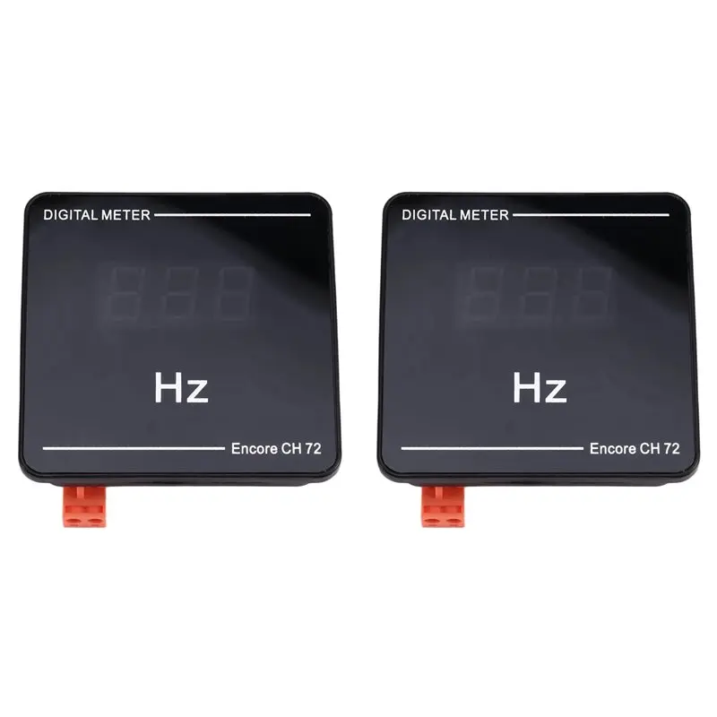 A74U 2X Digital Cymometer Digital Frequency Meter 10-99.9Hz AC50-500V 0.56In LED Display Hz Counter Tester Cymometer
