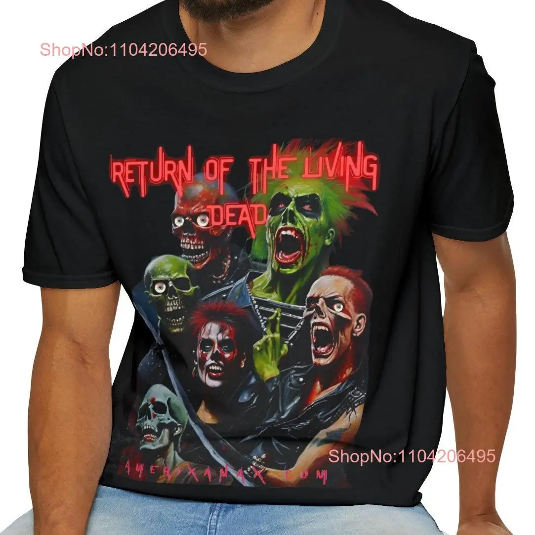 Return of The Living Dead T shirt Zombie Christmas 80s Horror Fan Walking long or short sleeves