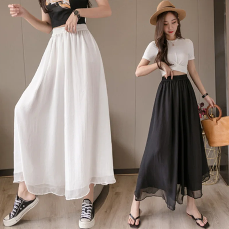 Women's Casual Pants Loose Chiffon Thin Office Lady Fashion New Arrival Trendy Comfortable