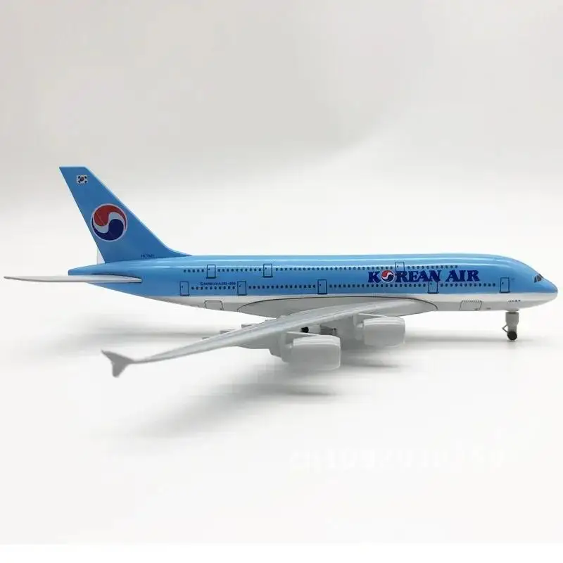 of Alloy Airplane Model Finished Simulation A380 Air Passenger the 20CM Aircraft Korea