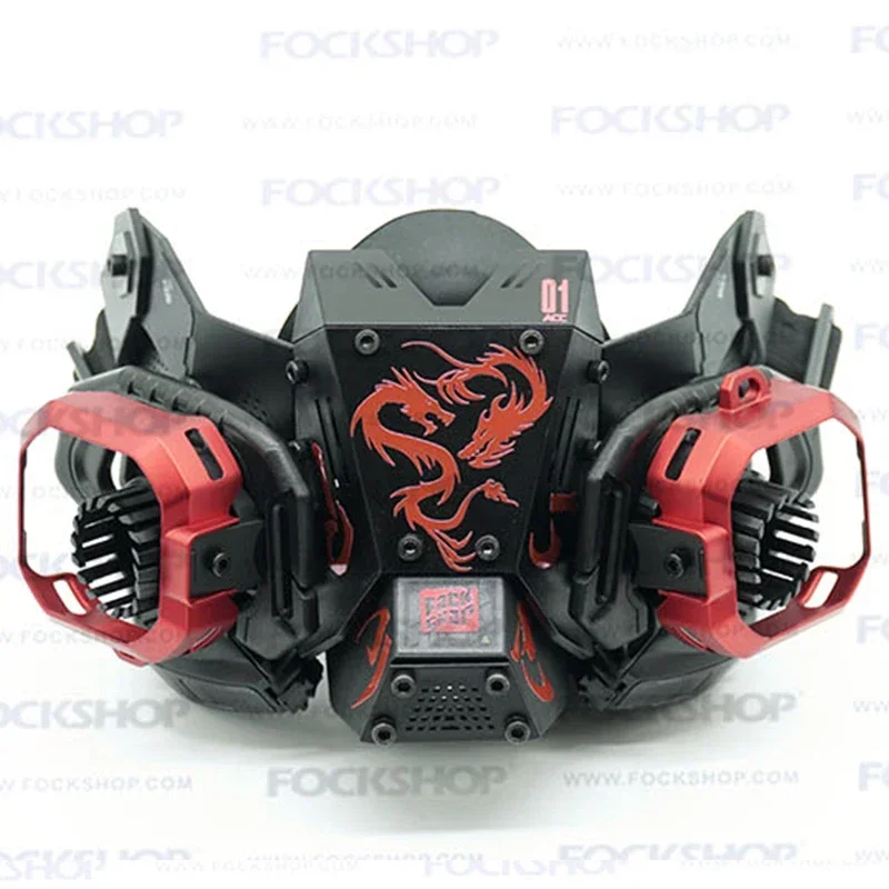 Cyberpu máscara machina função máscaras faciais adereços jogo dj cosplay cibernético punk cos jogar para mulheres homens acessórios de festa