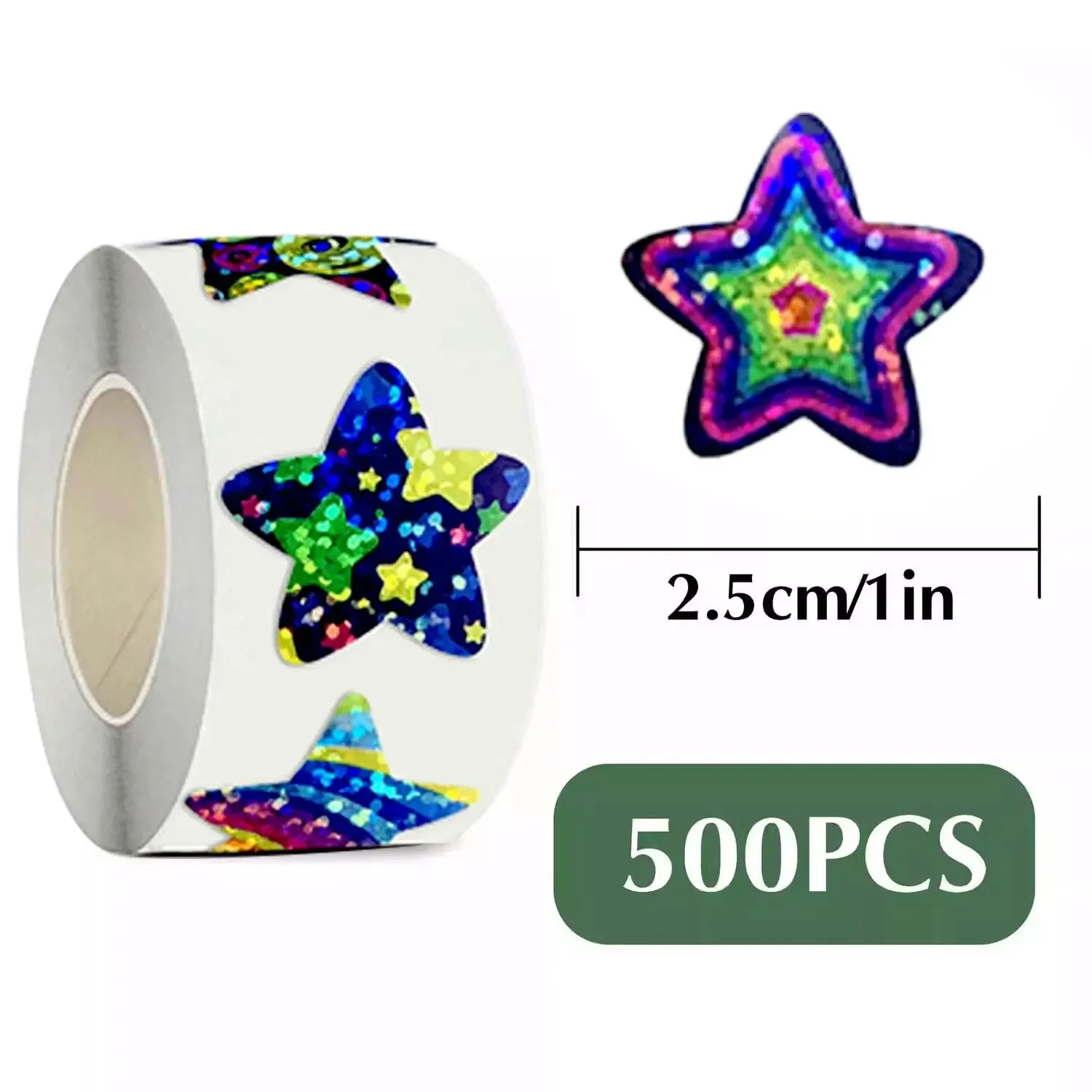 500Pcs/roll Colorful Star Sticker Children Birthday Wedding Gift Party Decor Seal Sticker Envelope Sticker Baking Label