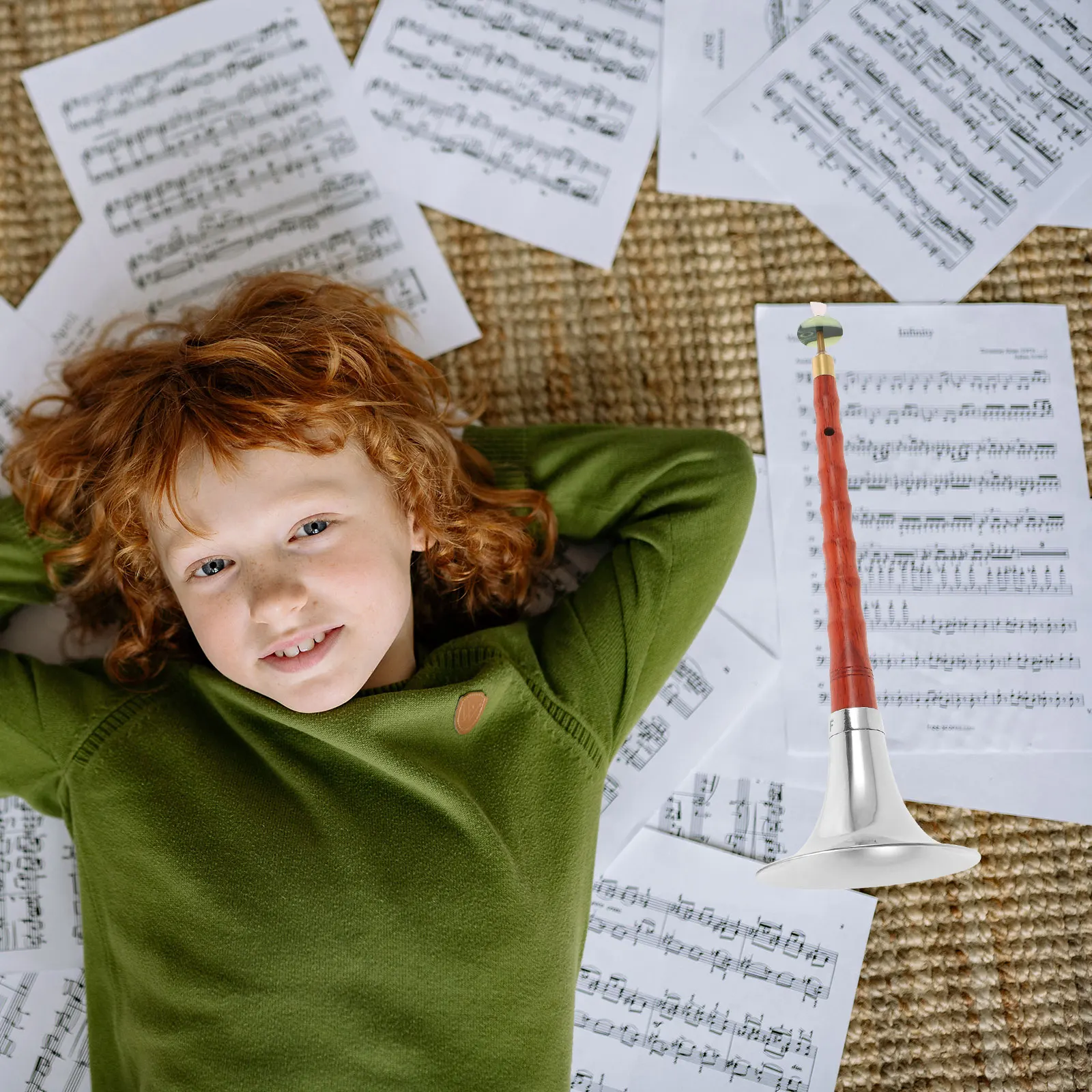 Madeira suona f chave preto ébano iniciante crianças instrumento de madeira tamanho pequeno vermelho reed incluído música instrumentos de vento