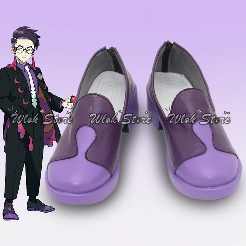 

Anime LEGENDS Z-A Corbeau Cosplay Shoes Purple Leather Shoes For Men Women Halloween Party Carnival Role Play Costume Accessorie