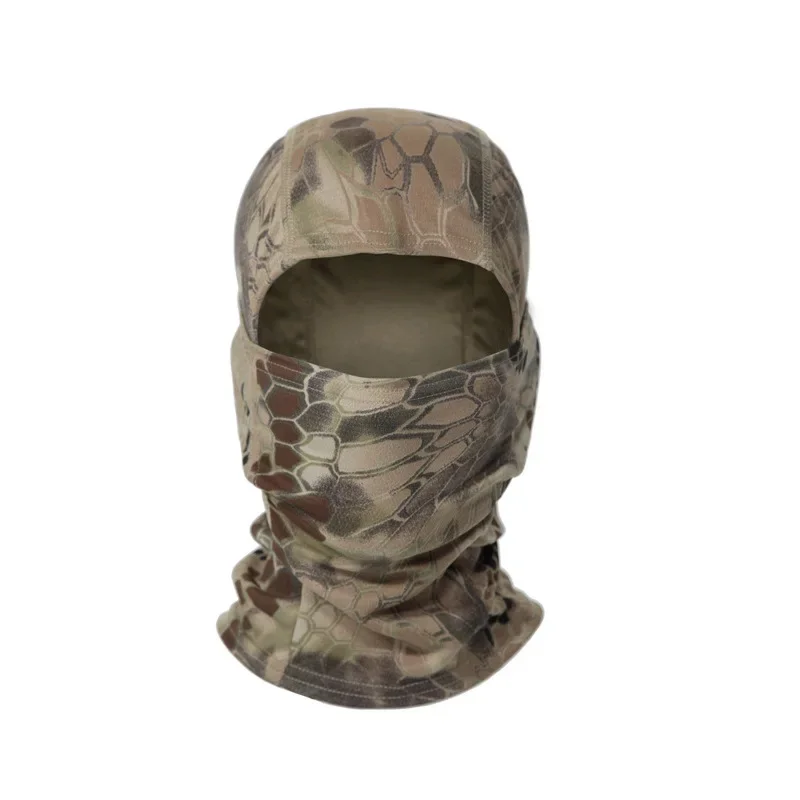 Czapki z daszkiem na lato Snapback Kapelusze przeciwsłoneczne Outdoor Camouflage Kominiarka Półmaska narciarska