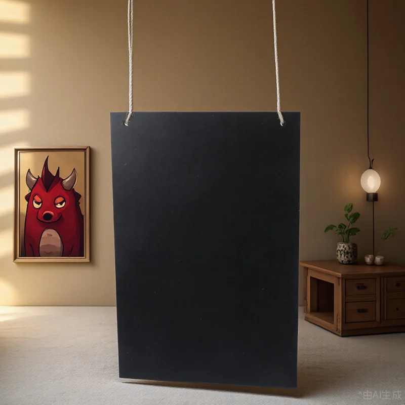 

Double-Sided Wooden Wedding Blackboard Decorative Frameless Chalkboard Sign Hanging Rustic Kitchen Pantry Wall Decor